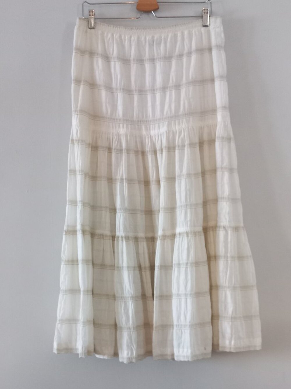 ESKANDAR striped long skirt
